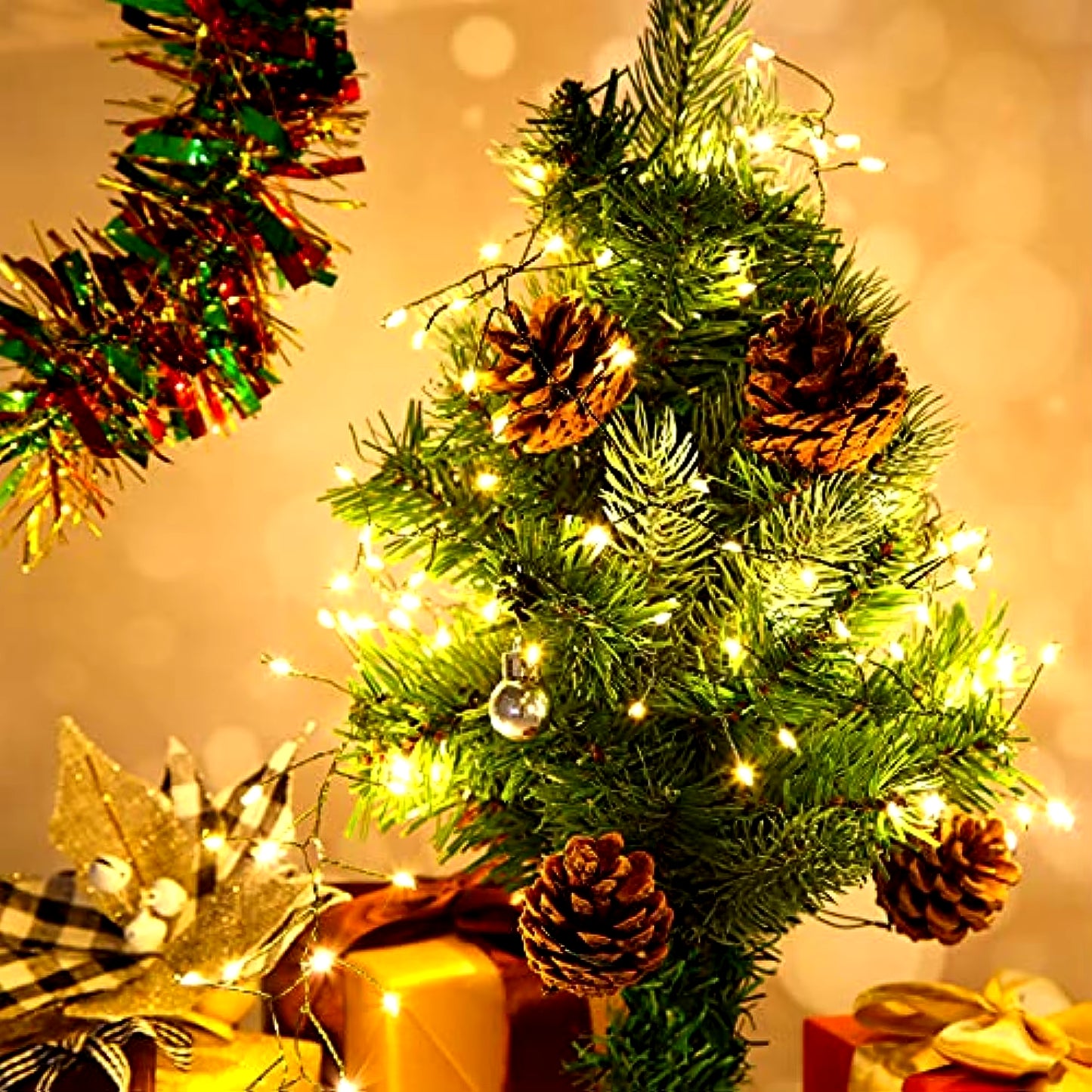 36M Cluster LED Christmas String Lights Outdoor Decoration Garden Tree Waterproof Lamp for Halloween Party Home Holiday Lighting